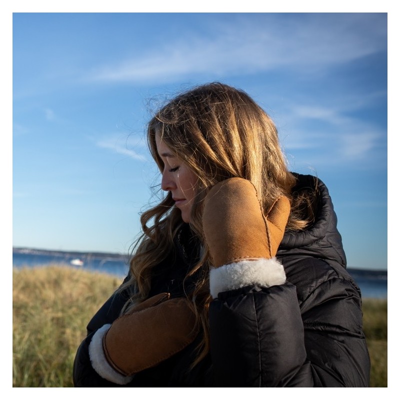 New Zealand Boots Womens Mitten Cognac